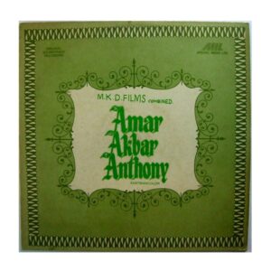 Gramophone records India for sale: Amar Akbar Anthony old Bollywood vinyl LP front jacket