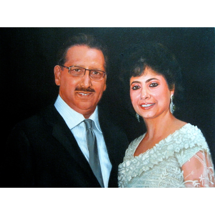 canvas portraits from photos online! Custom painting made by best portrait painters in Mumbai, India