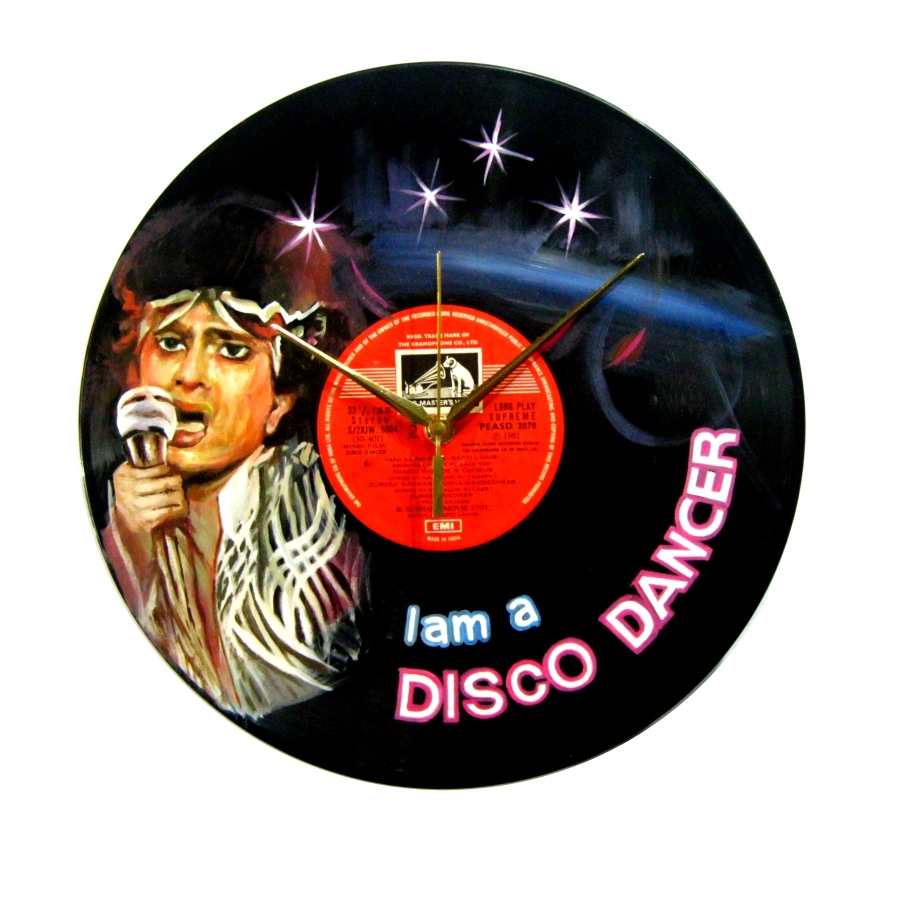 Vinyl LP India clock: Disco Dancer old rare Bollywood vinyl records for sale