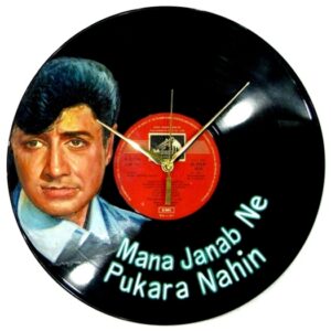 HMV gramophone India clock: Paying Guest old Bollywood vinyl LP record