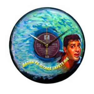 LP records for sale in India converted to clocks: Prince old Bollywood vinyl