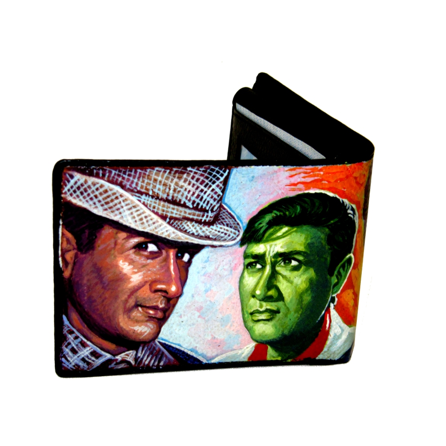 Hand painted wallet for sale of Dev Anand