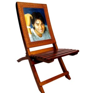 Custom painted chairs with your hand painted portrait art design for sale