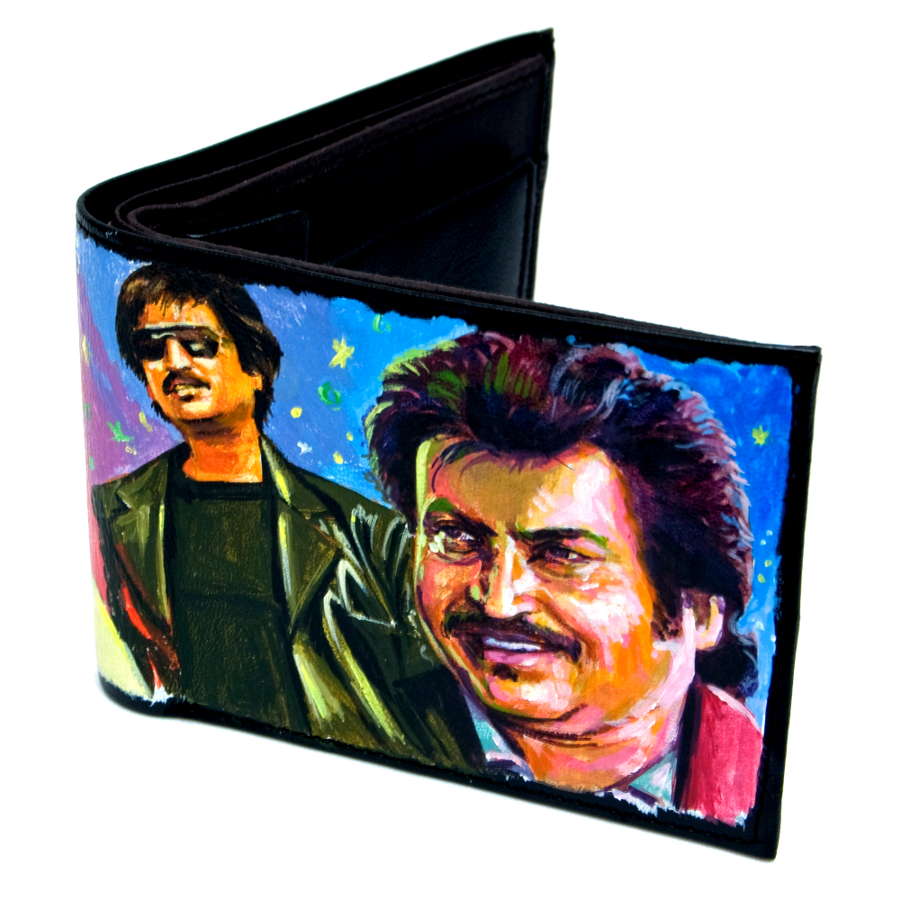 Bollywood posters art: Rajinikanth merchandise wallets