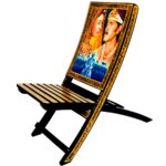 Bollywood furniture house chair for sale with hand painted poster design