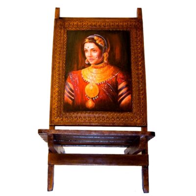 Hand painted furniture design ideas: Quirky Hindi movie posters chair