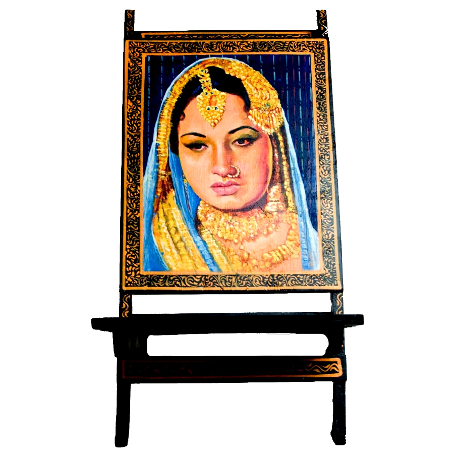 Hand painted furniture india ideas: Bollywood posters art on a chair