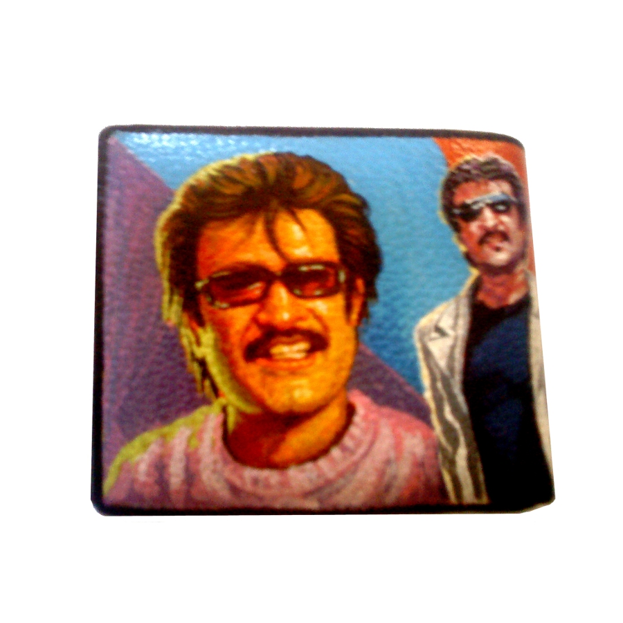 Bollywood merchandise: Hand painted leather wallets for sale