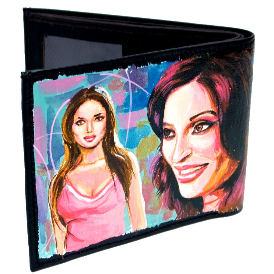 Bollywood poster art merchandise: Hand painted wallet
