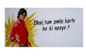 Bollywood funny quotes signboard for sale in our online shop: Smile please
