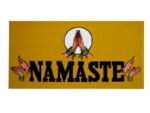Namaste sign board with hands drawing for sale! Shop online Bollywood