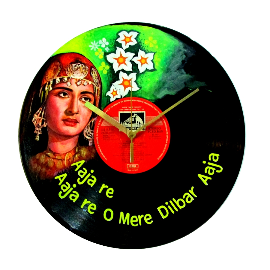 Bollywood vinyl lovers clock: Noorie old rare used vinyl LP records for sale