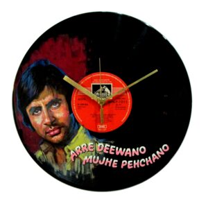 Old Hindi film vinyl records for sale: Buy Don Amitabh Bollywood LP clock
