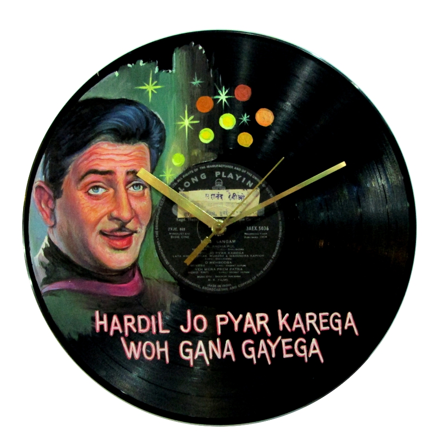 Hindi vinyl records India: Buy Sangam Raj Kapoor old Bollywood LP clock