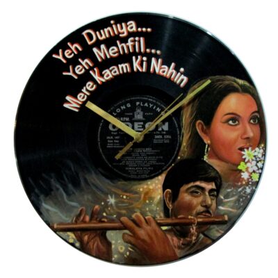 Old Hindi records clock: Heer Raanjha rare Bollywood vinyl records for sale