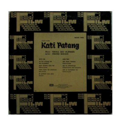 Kati Patang Rajesh Khanna old Bollywood vinyl records for sale back cover
