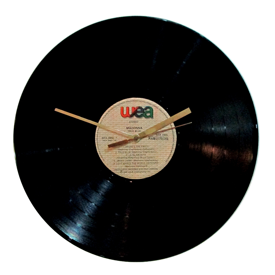 LP record clocks for sale: Madonna True Blue
