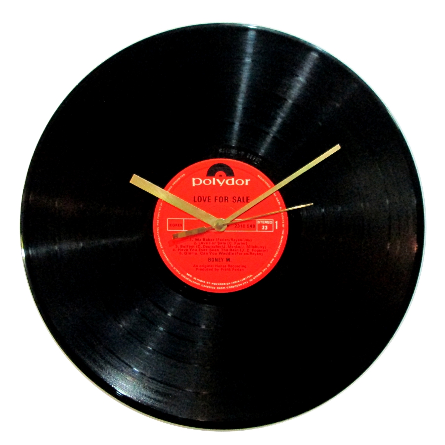 Vinyl record clocks: Boney M Love For Sale