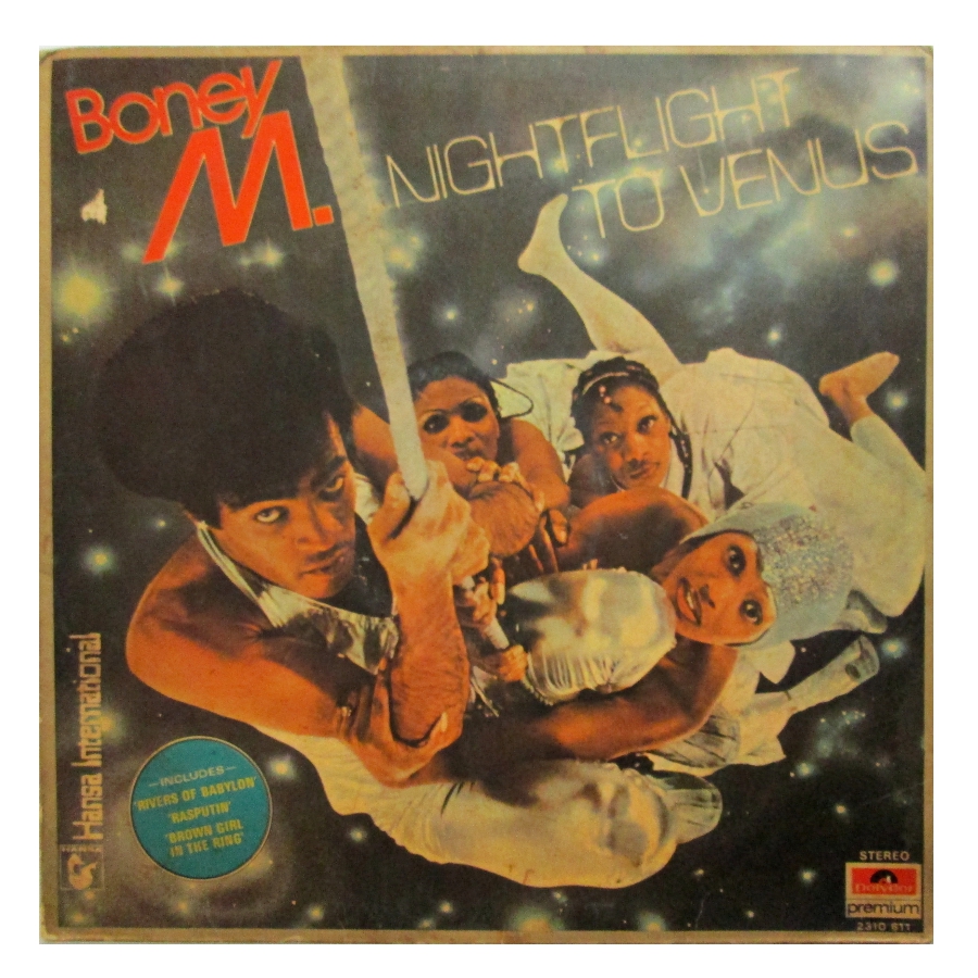 Vinyl clocks: Boney M Nightflight To Venus front jacket