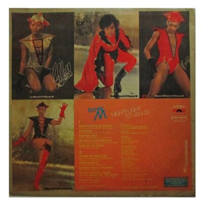 Vinyl clocks: Boney M Nightflight To Venus back jacket