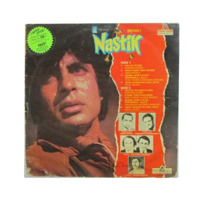 Bollywood LPs for sale: Nastik Amitabh old vinyl record back cover