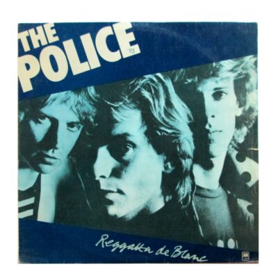 Vinyl album wall clock: The Police record Reggatta De Blanc front jacket