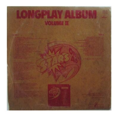 Vinyl record wall clock: Stars on 45 Vol 2 LP jacket back