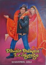 Hand painted Bollywood movie poster art