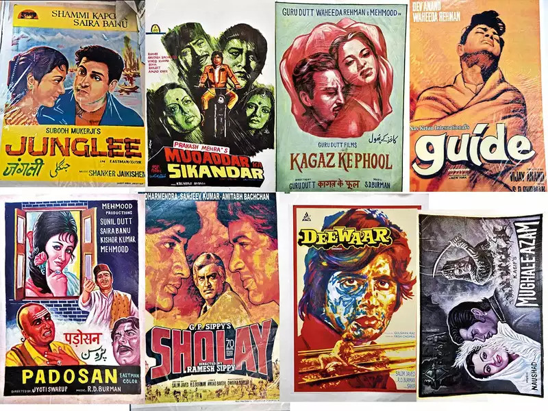 bollywood posters collage
