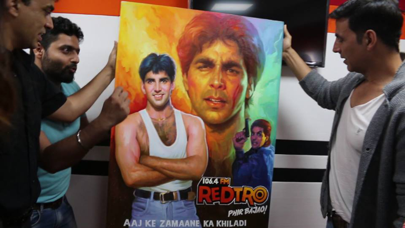 Custom Bollywood posters hand painted in studio