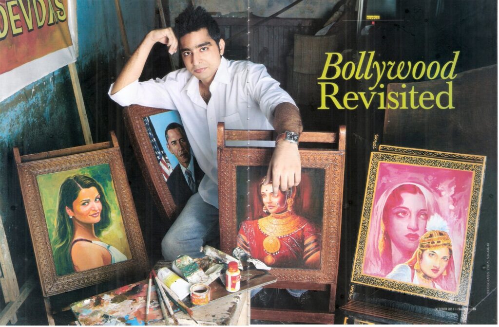Hand painted Bollywood film posters painters