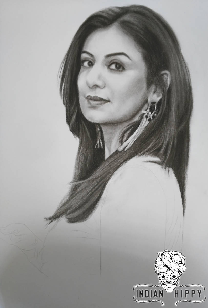 Buy pencil sketch portrait online made by charcoal drawing artists ...