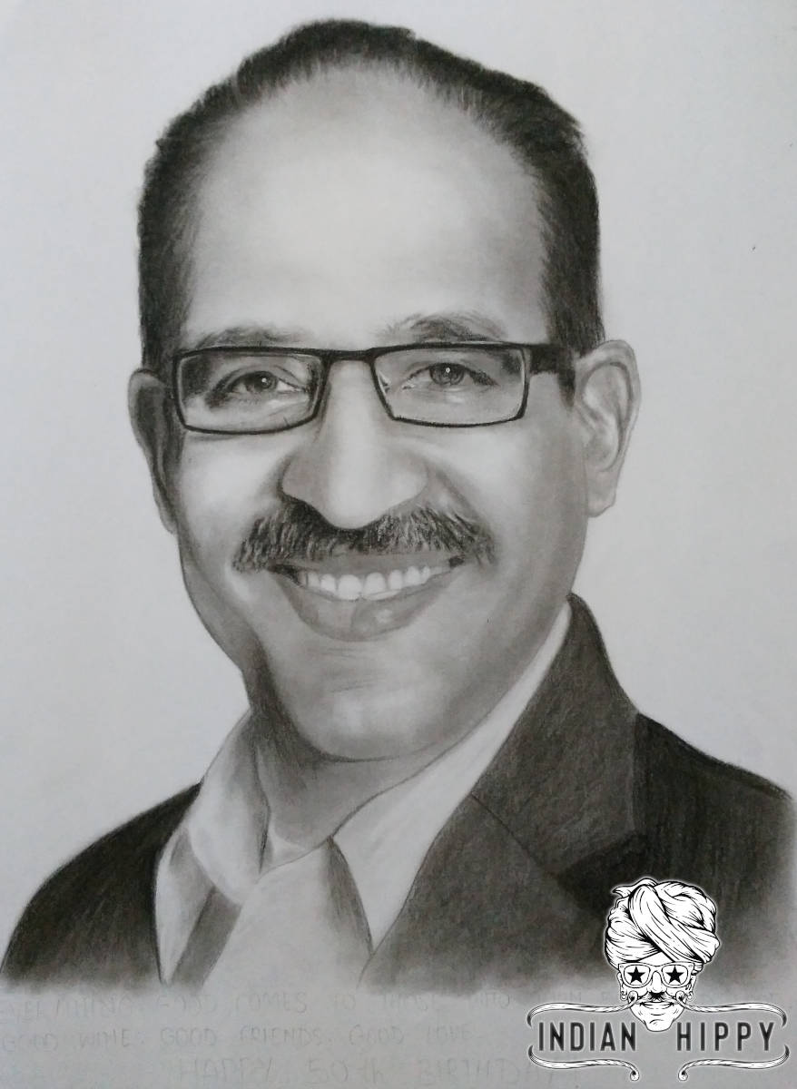 Order pencil portrait online handmade by charcoal sketch artists ...
