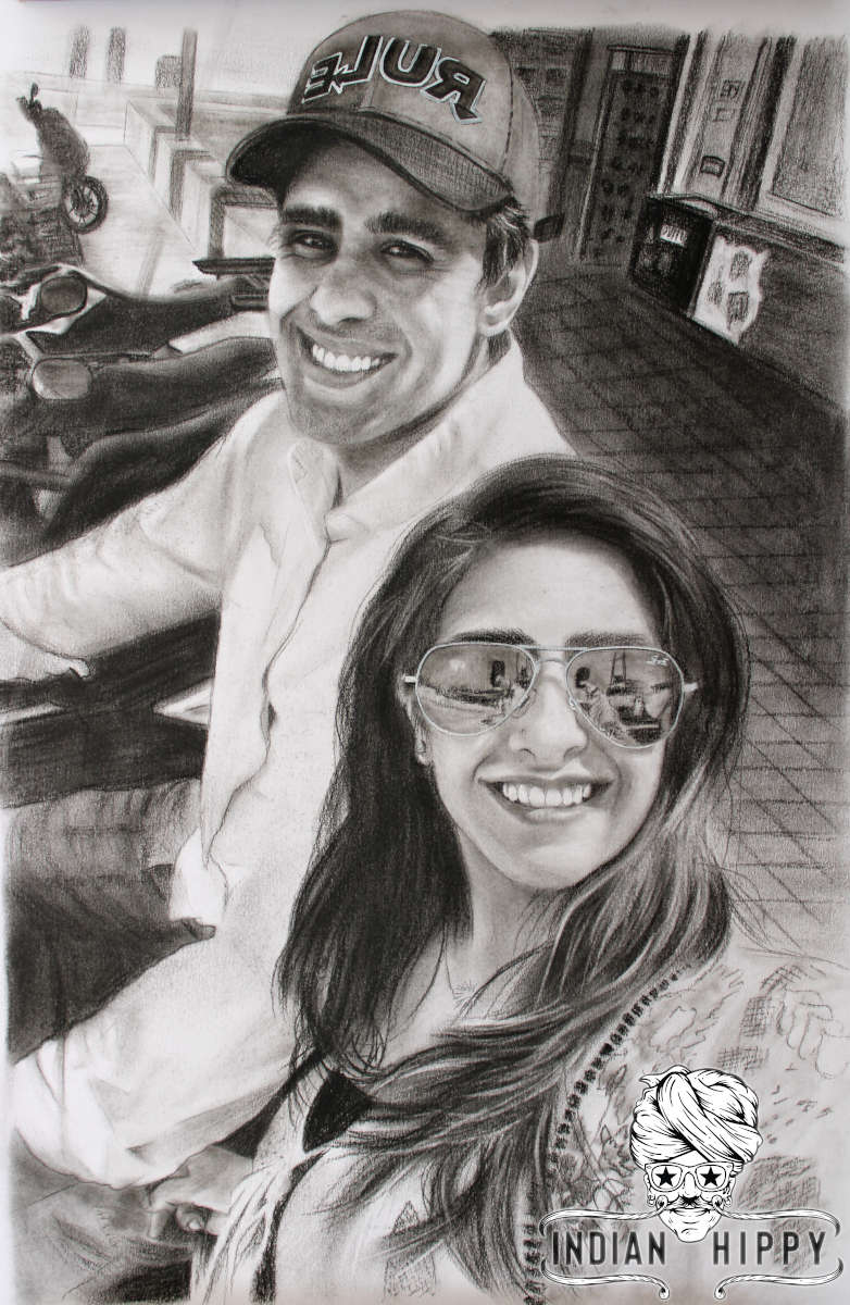 Pencil sketch portrait and sketch from photo pencil portrait drawing India