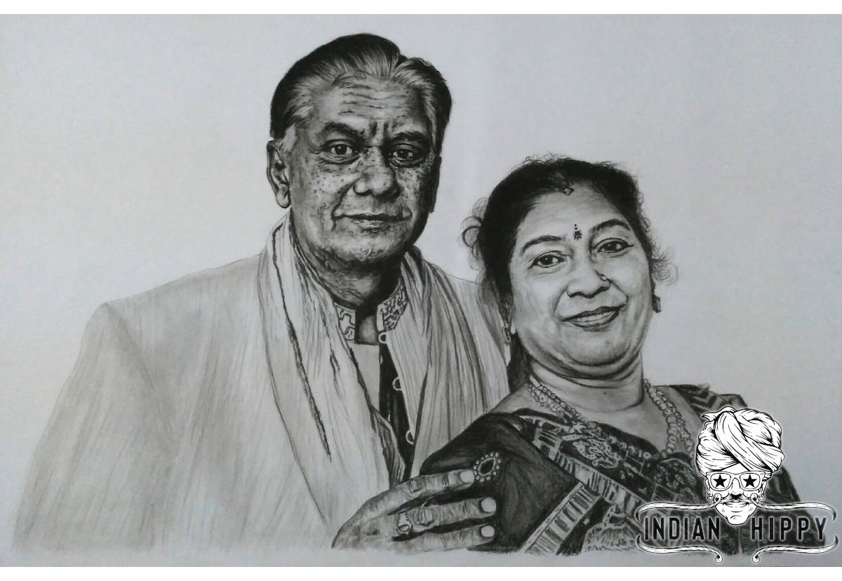 Pencil sketch from photo online made by charcoal drawing artists ...