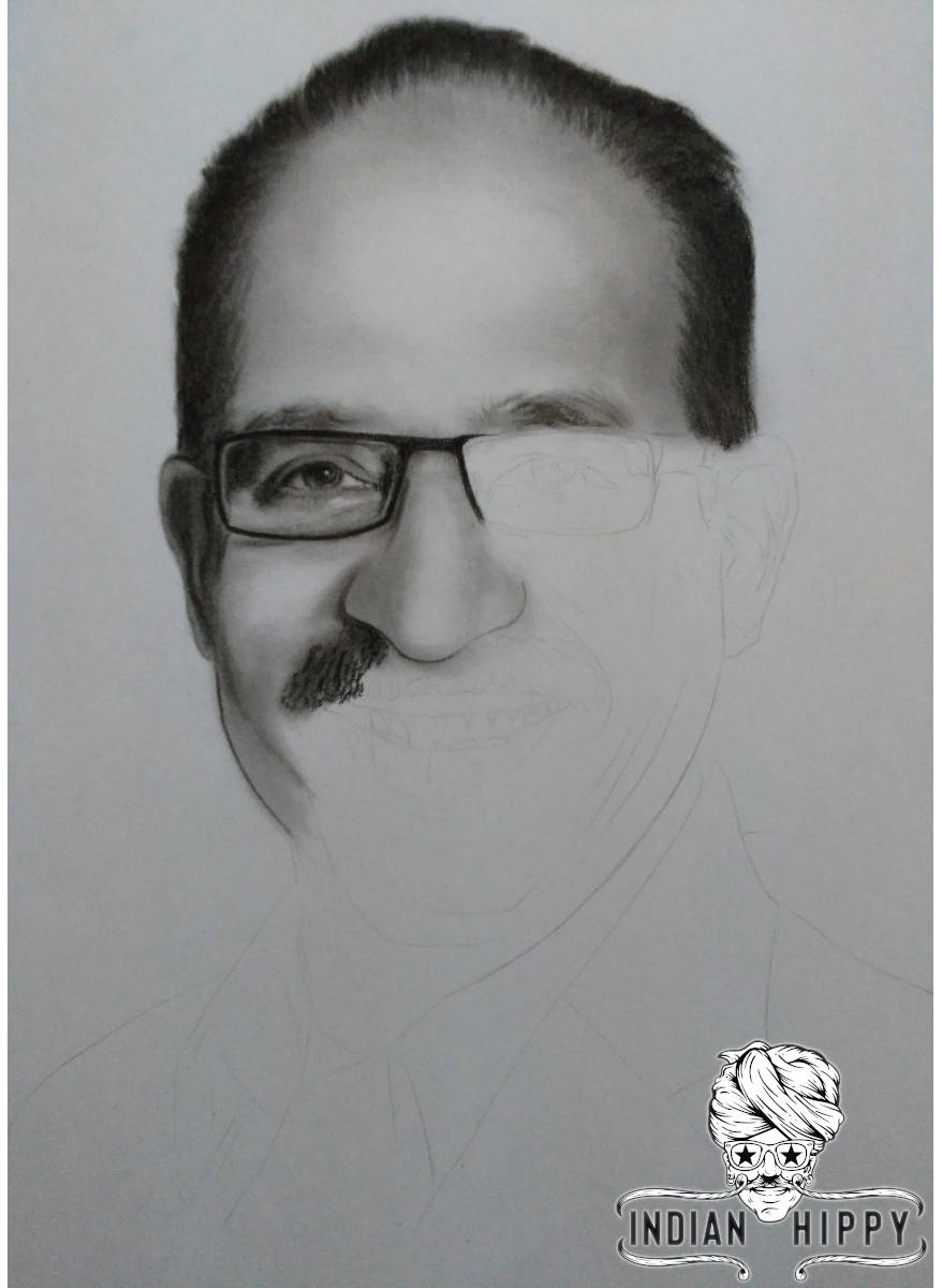 Order pencil portrait online handmade by charcoal sketch artists ...
