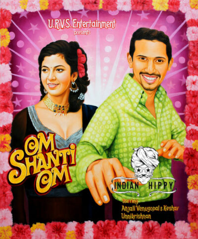 Personalised Bollywood poster painting